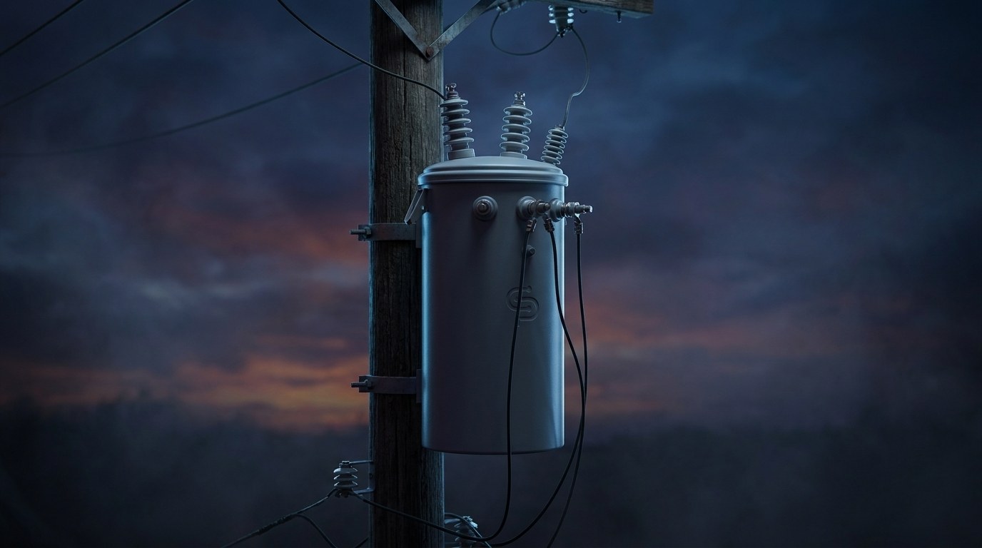 Pole Mounted Transformer in application