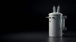 Pole-mounted transformer