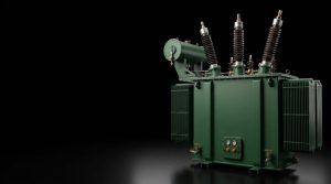 Substation transformer in a switchyard